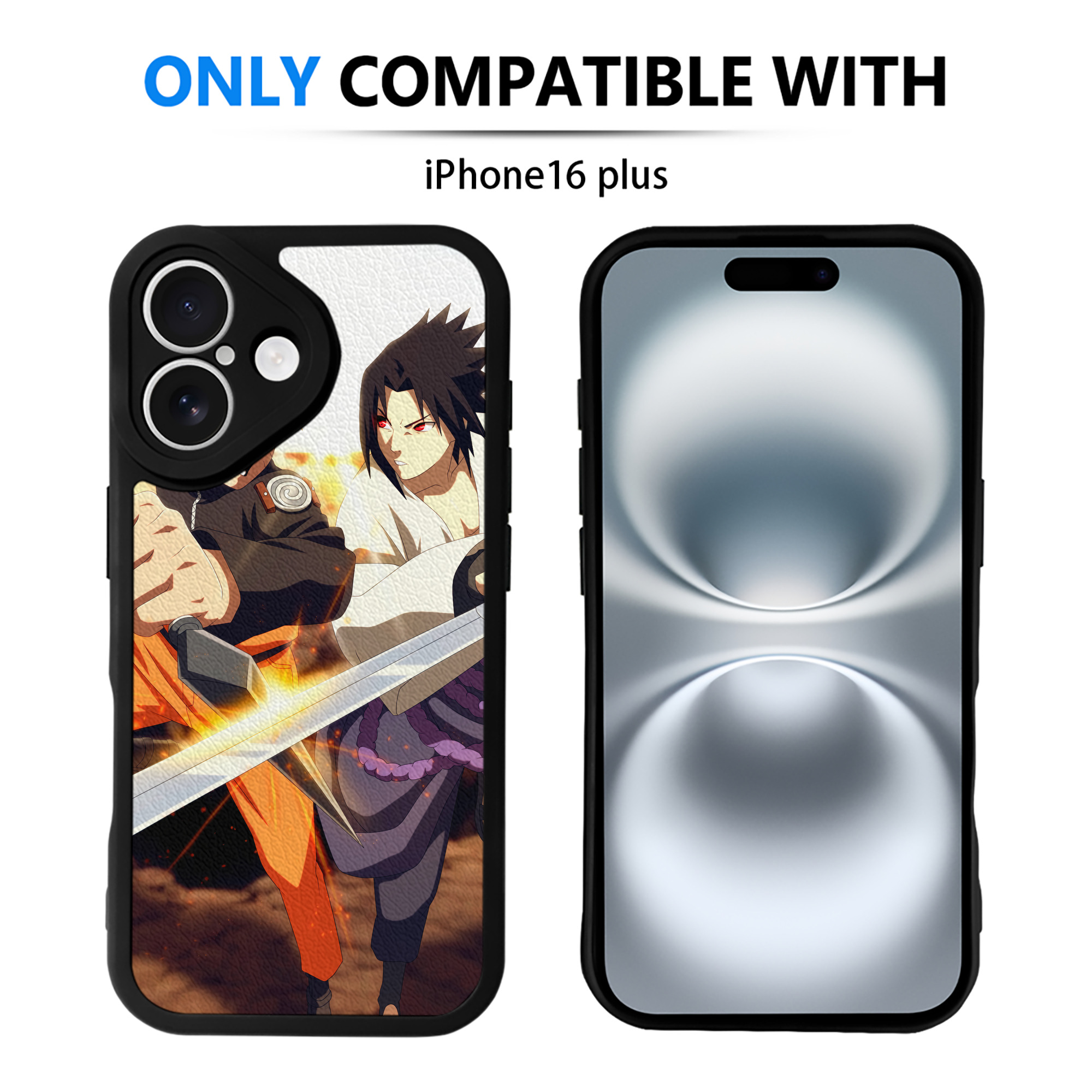 （画像用） NARUTO -ナルト- NARUTO -ナルト- 疾風伝 【iPhone 16シリーズ対応】シリコンスマホケース（レザー調） 材質：シリコン